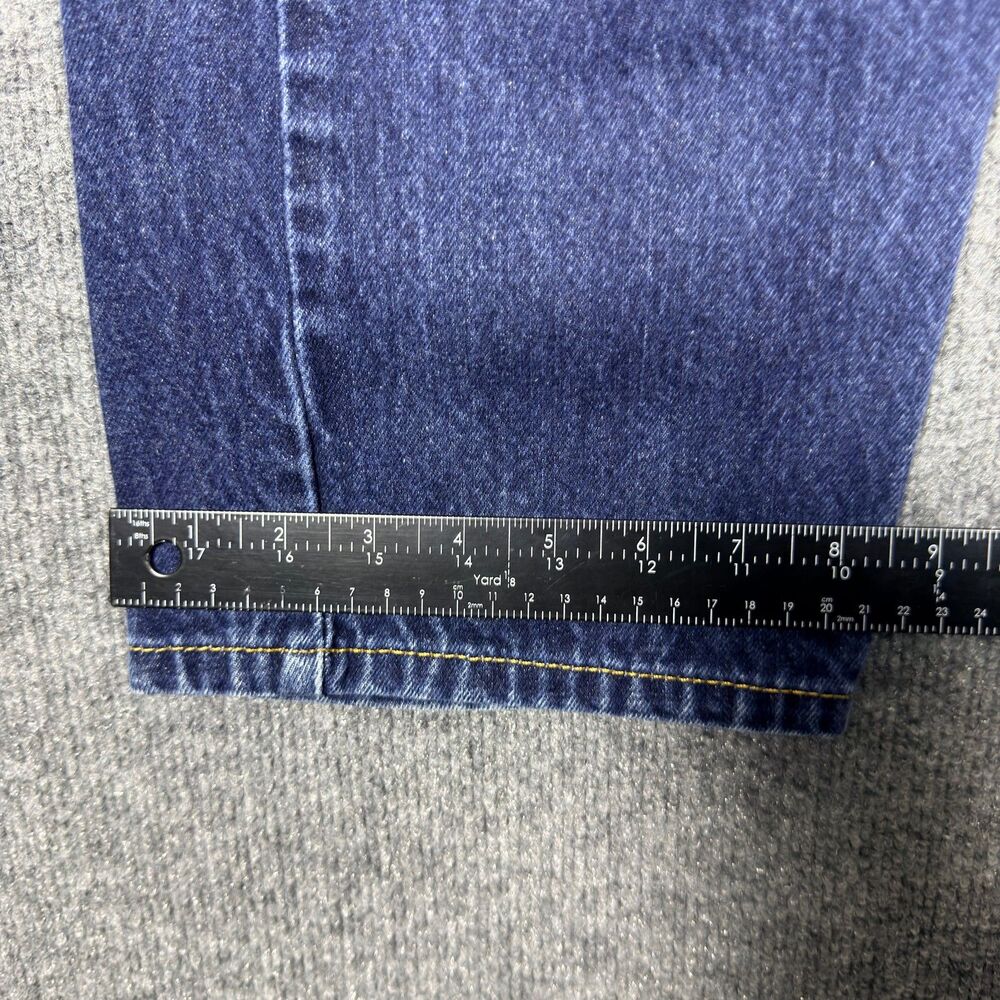 Levis 505 Men's Jeans 36x30(34x28) Regular Fit Straight Leg Dark Wash Blue Denim - Picture 14 of 14